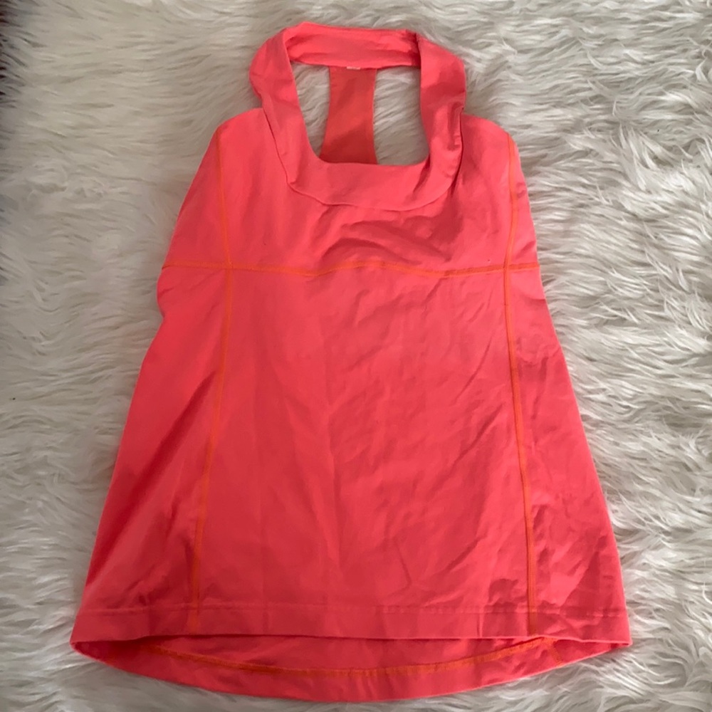 Size 12 Neon Pink Lululemon Workout Shirt 🍋
